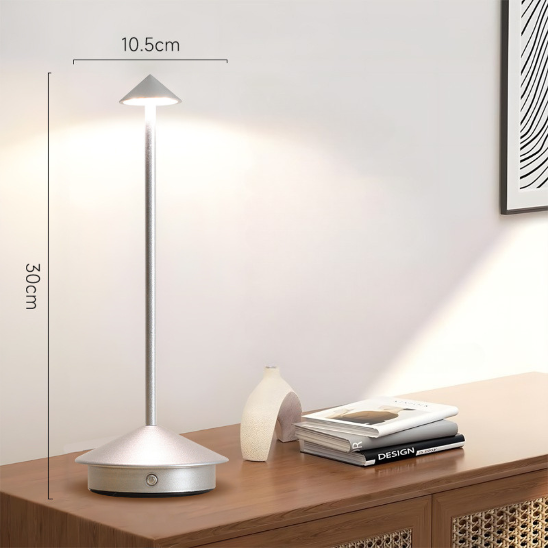 Cordless Table Lamp, Touch Dimmer, USB Charging