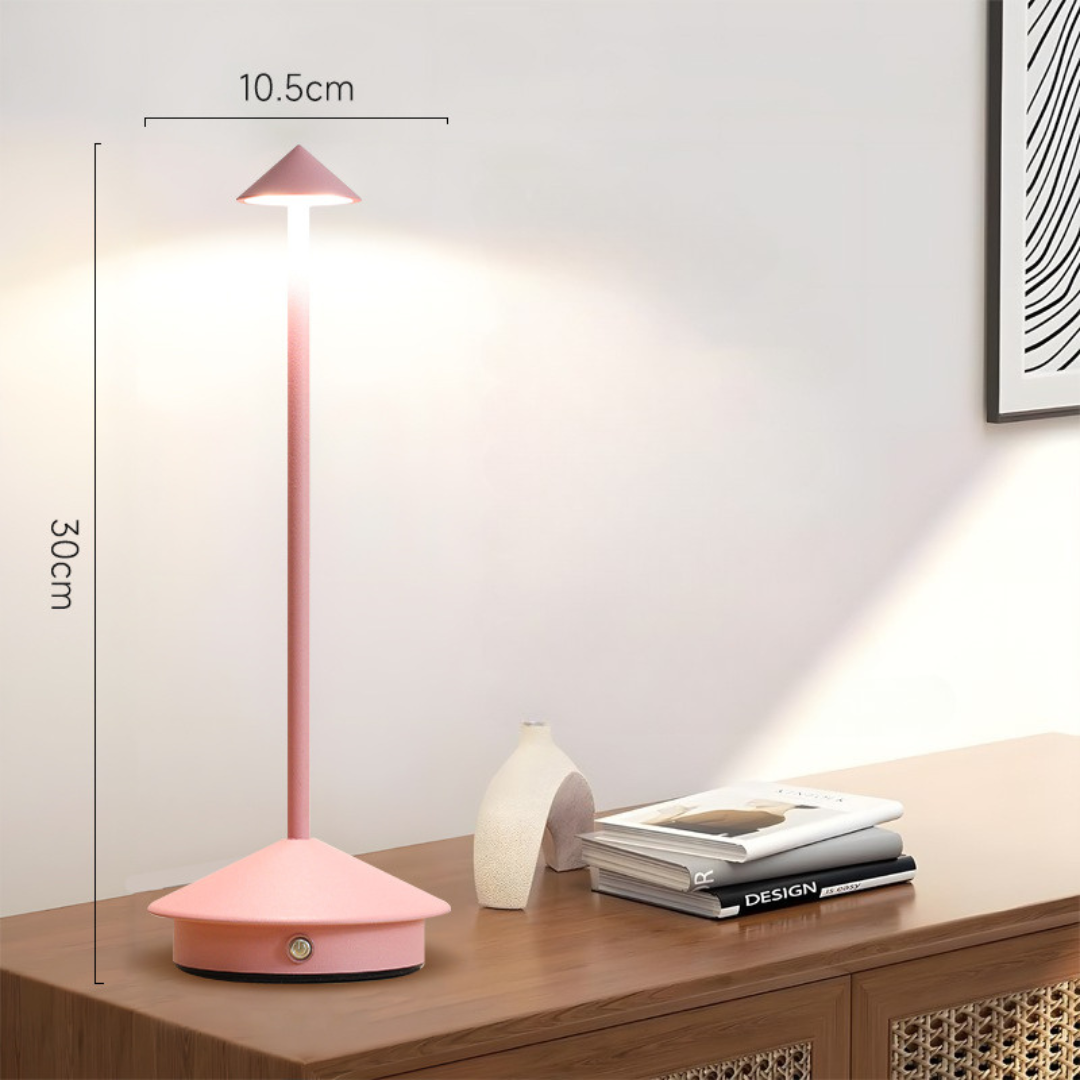 Cordless Table Lamp, Touch Dimmer, USB Charging