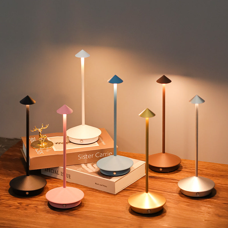 Cordless Table Lamp, Touch Dimmer, USB Charging