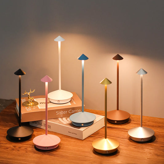 Cordless Table Lamp, Touch Dimmer, USB Charging