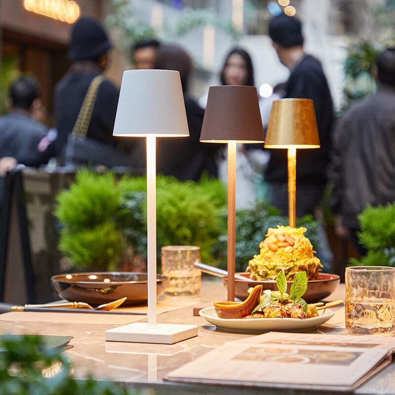 Minimalist Table Lamp, Dimmable LED