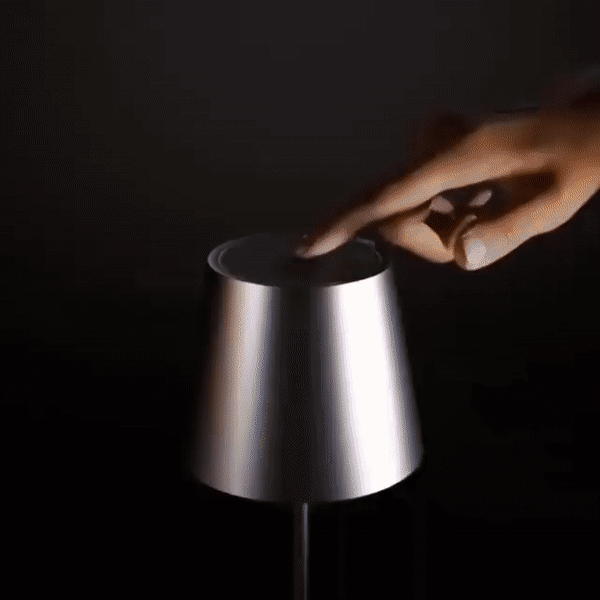 Cordless Table Lamp, Rechargeable Dimmable LED Lamp for Bedroom, Restaurant, Patio & Balcony