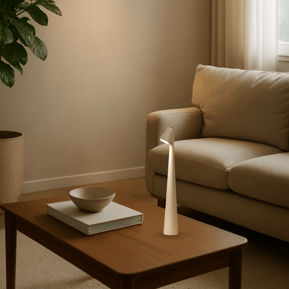 Cordless Dimmable LED Table Lamp, Warm White