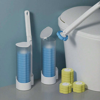 Disposable Toilet Brush, Antibacterial Sponge Heads