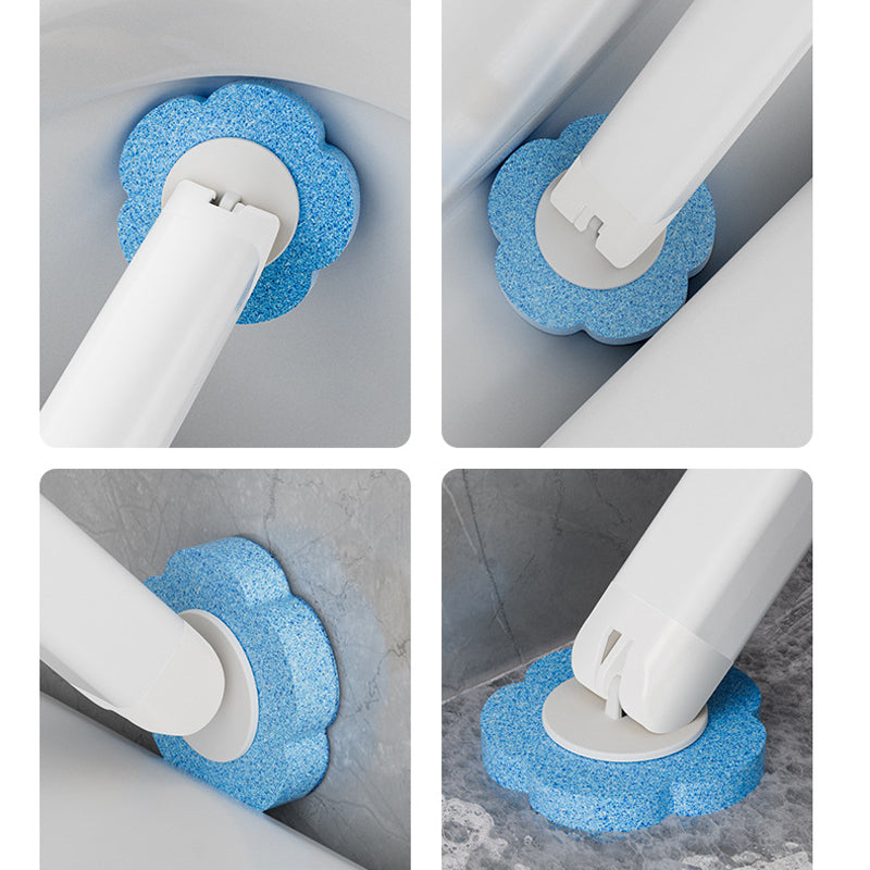Disposable Toilet Brush, Antibacterial Sponge Heads