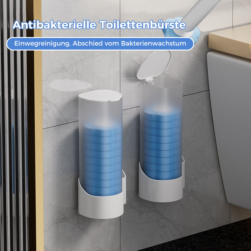 Disposable Toilet Brush, Antibacterial Sponge Heads