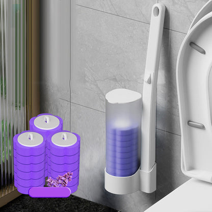 Disposable Toilet Brush, Antibacterial Sponge Heads