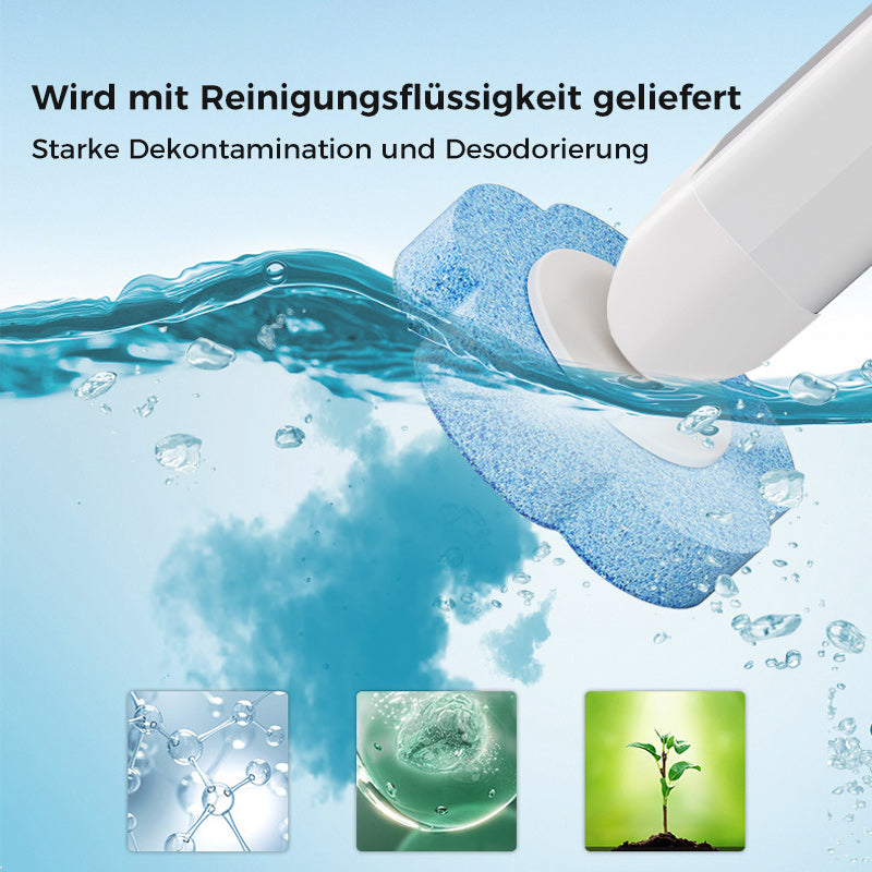 Disposable Toilet Brush, Antibacterial Sponge Heads