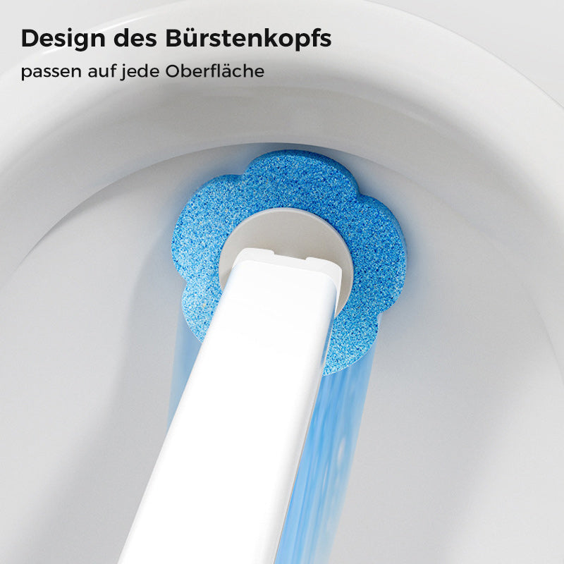 Disposable Toilet Brush, Antibacterial Sponge Heads