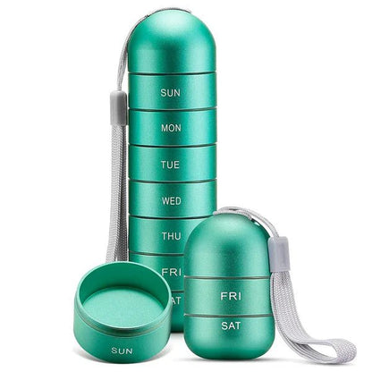 MEDICARRY Portable 7-day Pill Organizer