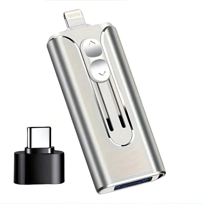 USB Flash Drive Multi Connector, Phone & Computer Photo Backup Stick 32GB to 256GB