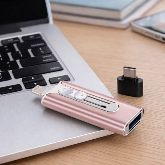 USB Flash Drive Multi Connector, Phone & Computer Photo Backup Stick 32GB to 256GB
