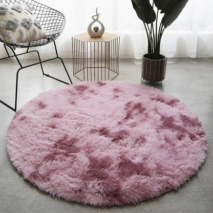 PLUSHIA Ultra-soft Round Plush Rug