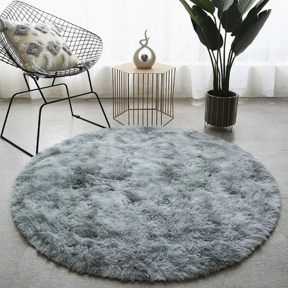 PLUSHIA Ultra-soft Round Plush Rug