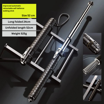 Self-Defense Walking Stick, Telescopic Steel