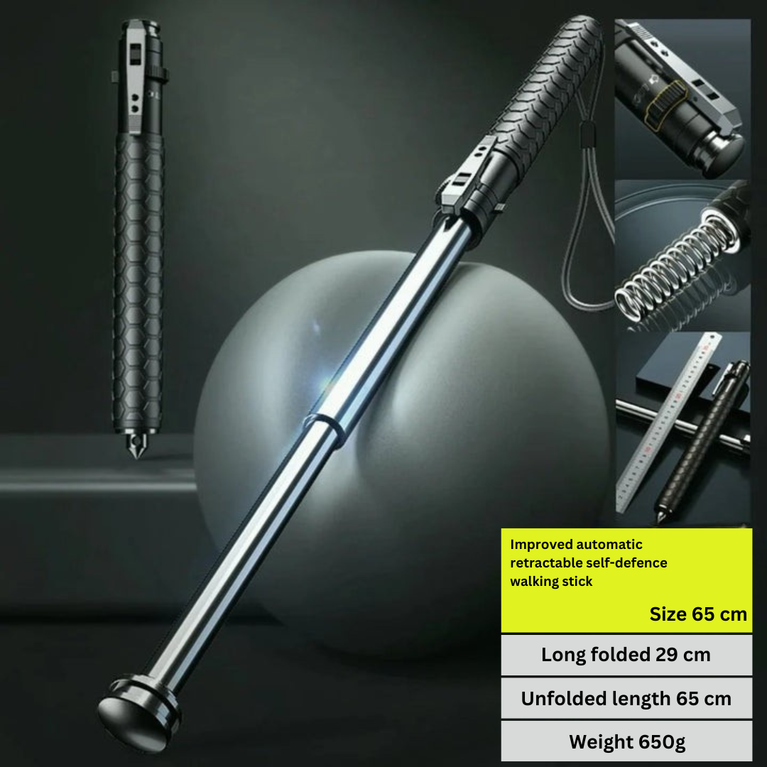 Self-Defense Walking Stick, Telescopic Steel