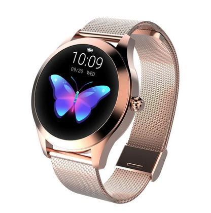 Smartwatch for Women, Rose Gold Fitness Smart Watch with Bluetooth Calls