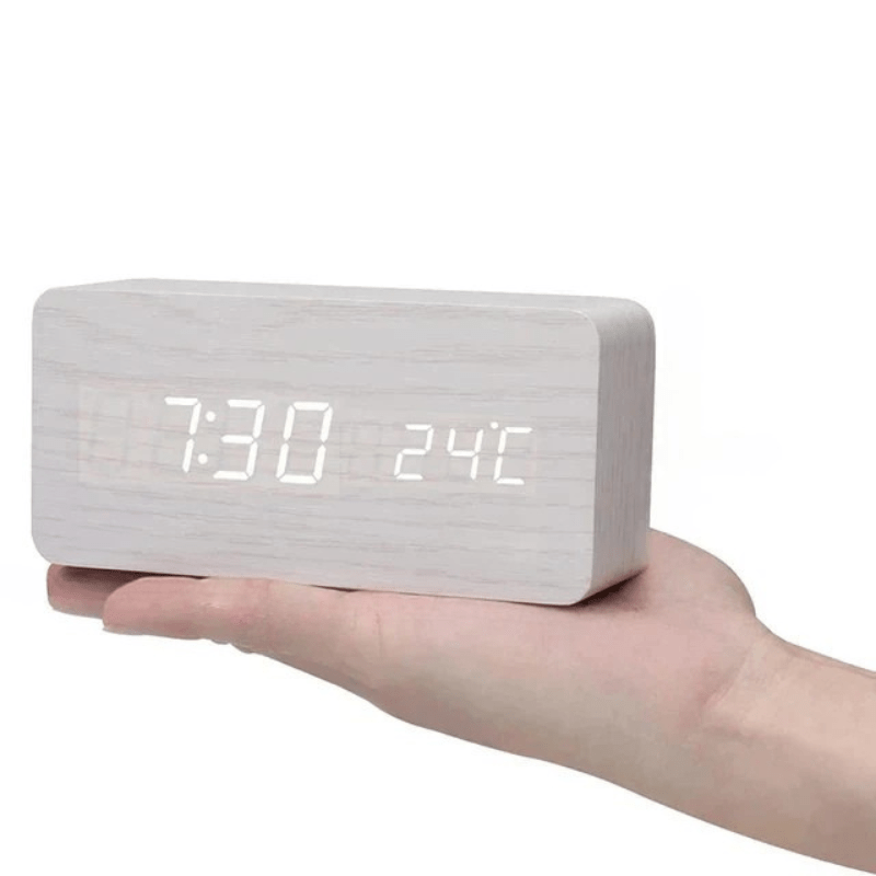 WOODSENSE LED Wooden Clock