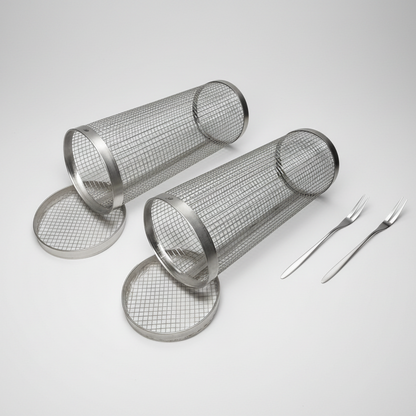 GRILLCRAFT Rotating Stainless Steel BBQ Basket