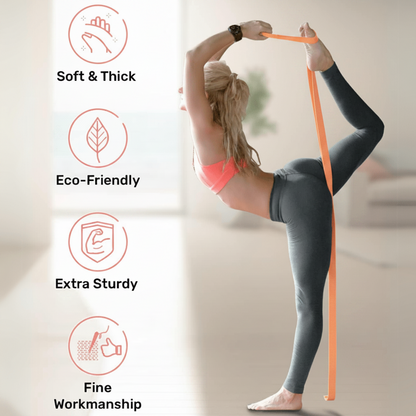 Flexfit Yoga Strap Adjustable for Stretching & Flexibility