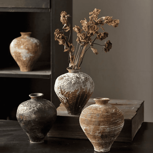Ceramic Vase, Small Handmade Art Vase for Flowers & Shelf Decor