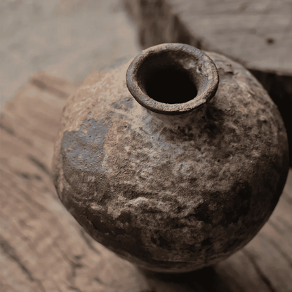 Ceramic Vase, Small Handmade Art Vase for Flowers & Shelf Decor
