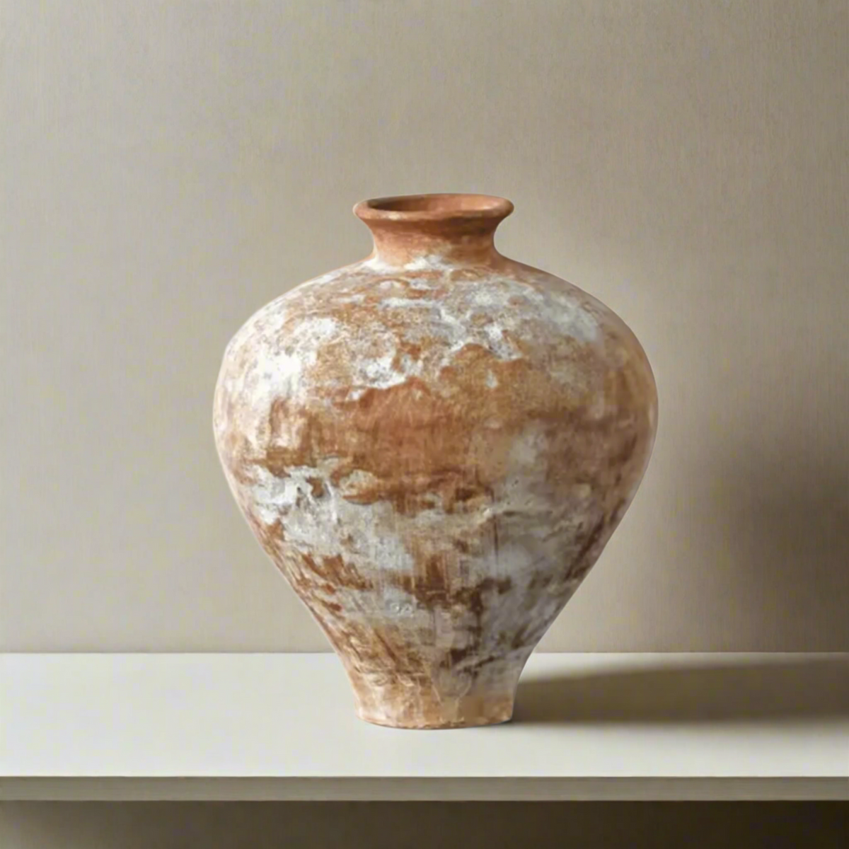 Ceramic Vase, Small Handmade Art Vase for Flowers & Shelf Decor
