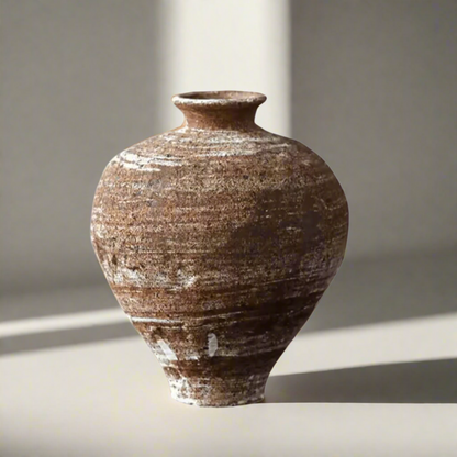 Ceramic Vase, Small Handmade Art Vase for Flowers & Shelf Decor