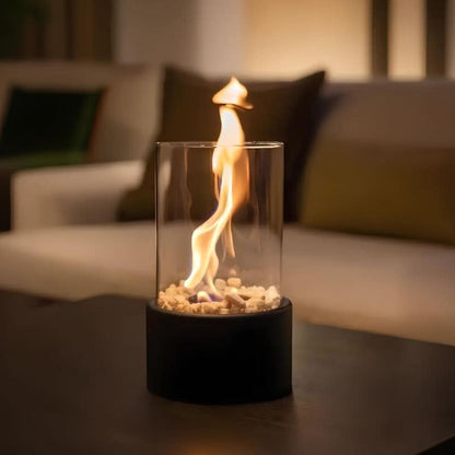 FLAMEAURA Glass Oil Lamp Refillable