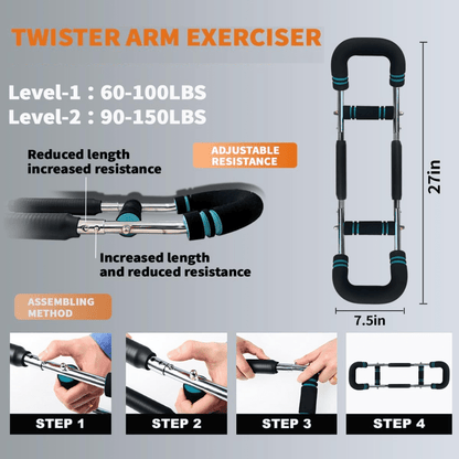 TWISTERFLEX Adjustable Training Bar