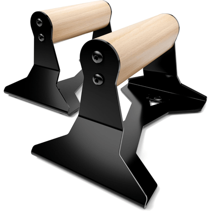 POWERGRIP Ergonomic Wooden Parallettes