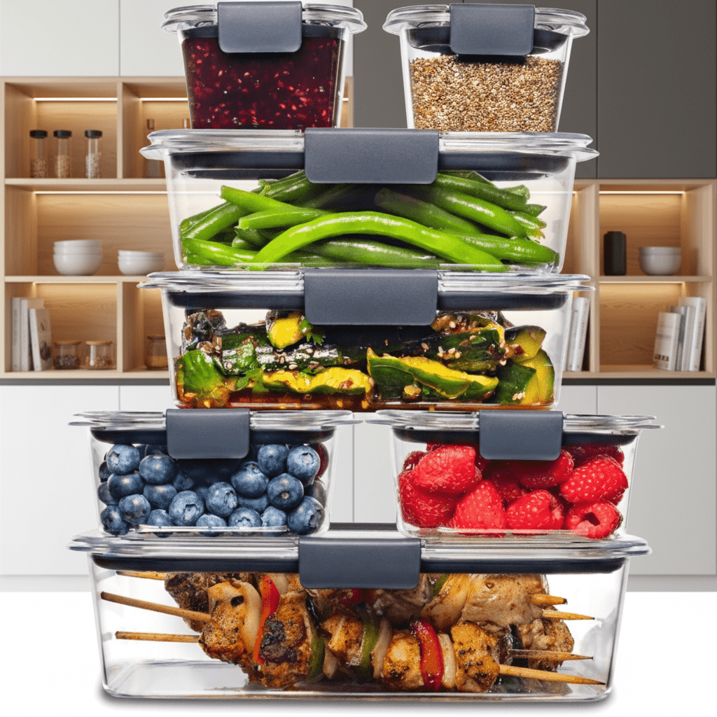 FRESHLOCK BPA-free Meal Preparation Containers Set