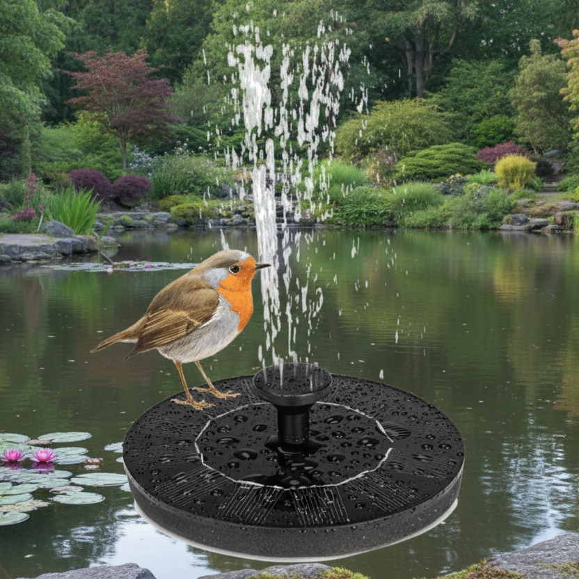 BIRDBUDDY Solar Bird Fountain lifestyle image