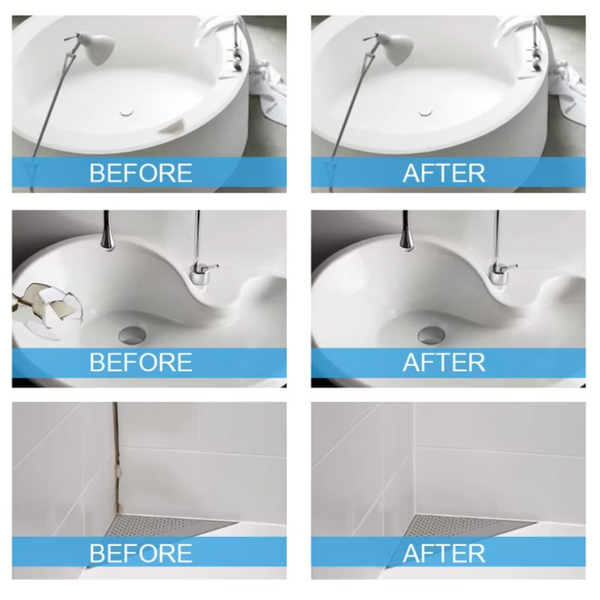 Ceramic Repair Paste, Tile, Bathtub & Sink Chip and Crack Repair Kit for Porcelain