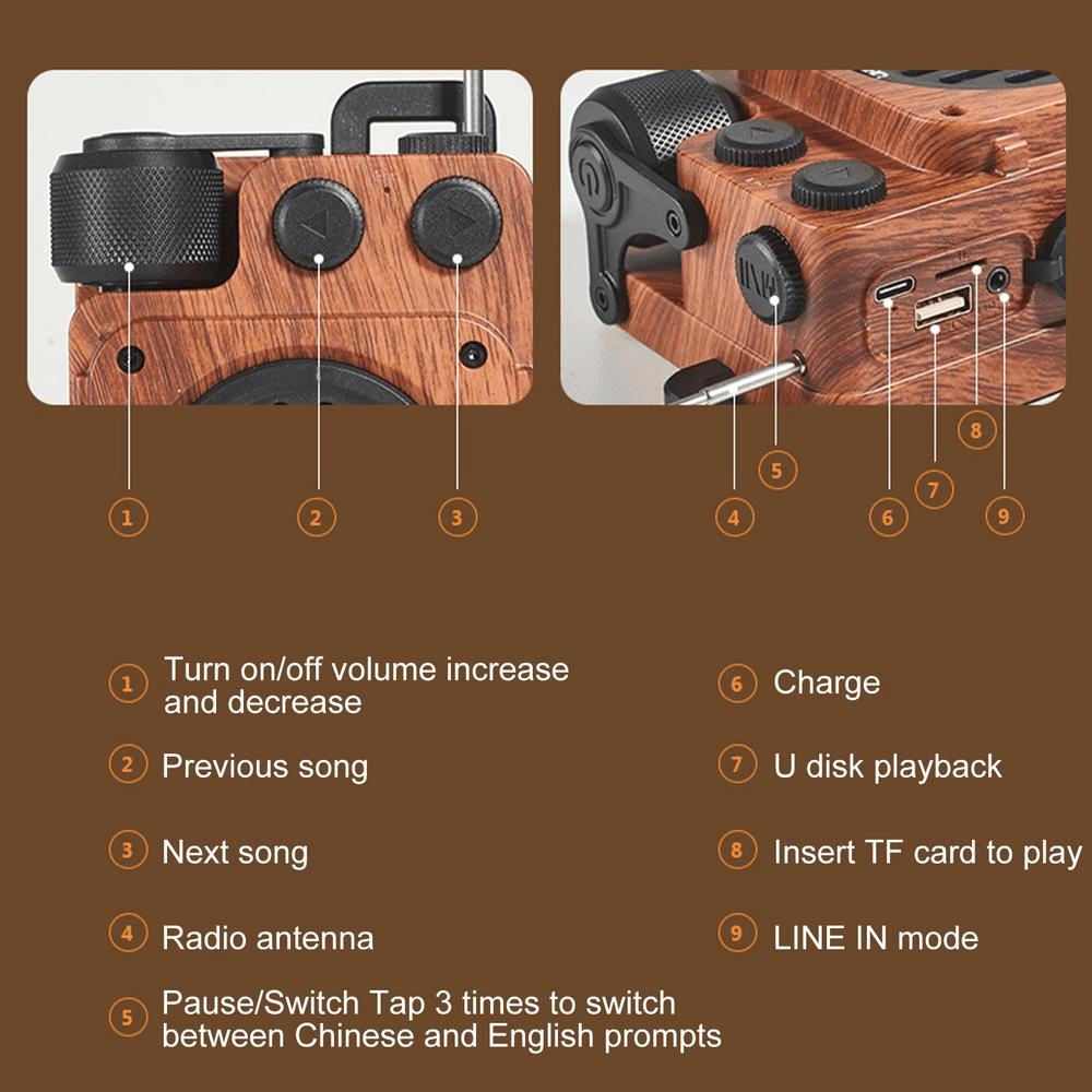 NOIRBASS Dark Academia Wireless Speaker