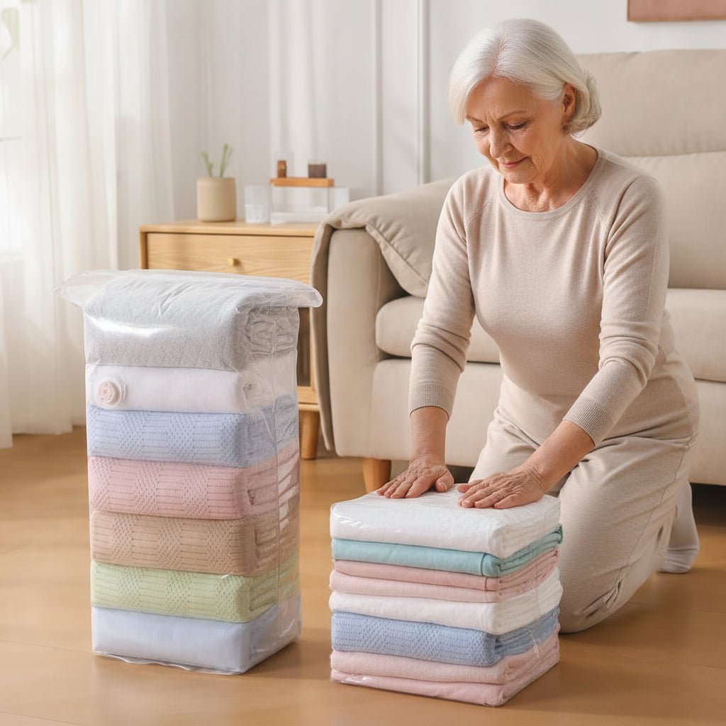 VACUFLAT Vacuum Compression Bags Without Pump