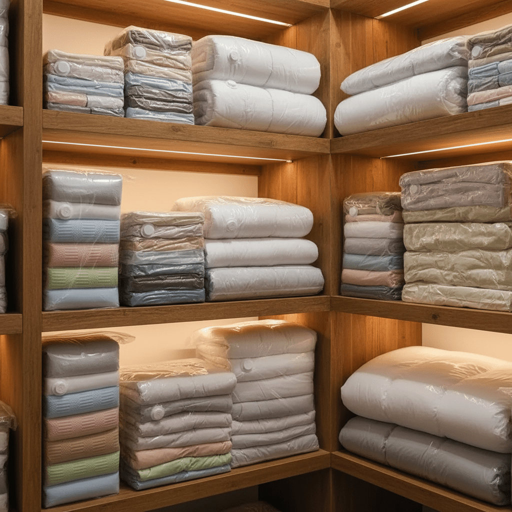 VACUFLAT Vacuum Compression Bags Without Pump