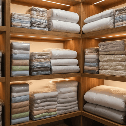 VACUFLAT Vacuum Compression Bags Without Pump