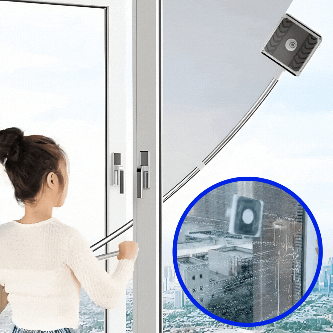 Glass Squeegee for Hard-to-Reach Windows