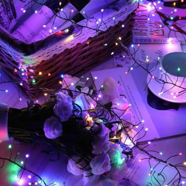 Christmas Tree Lights, LED Copper Wire String Lights for Indoor & Outdoor Decoration