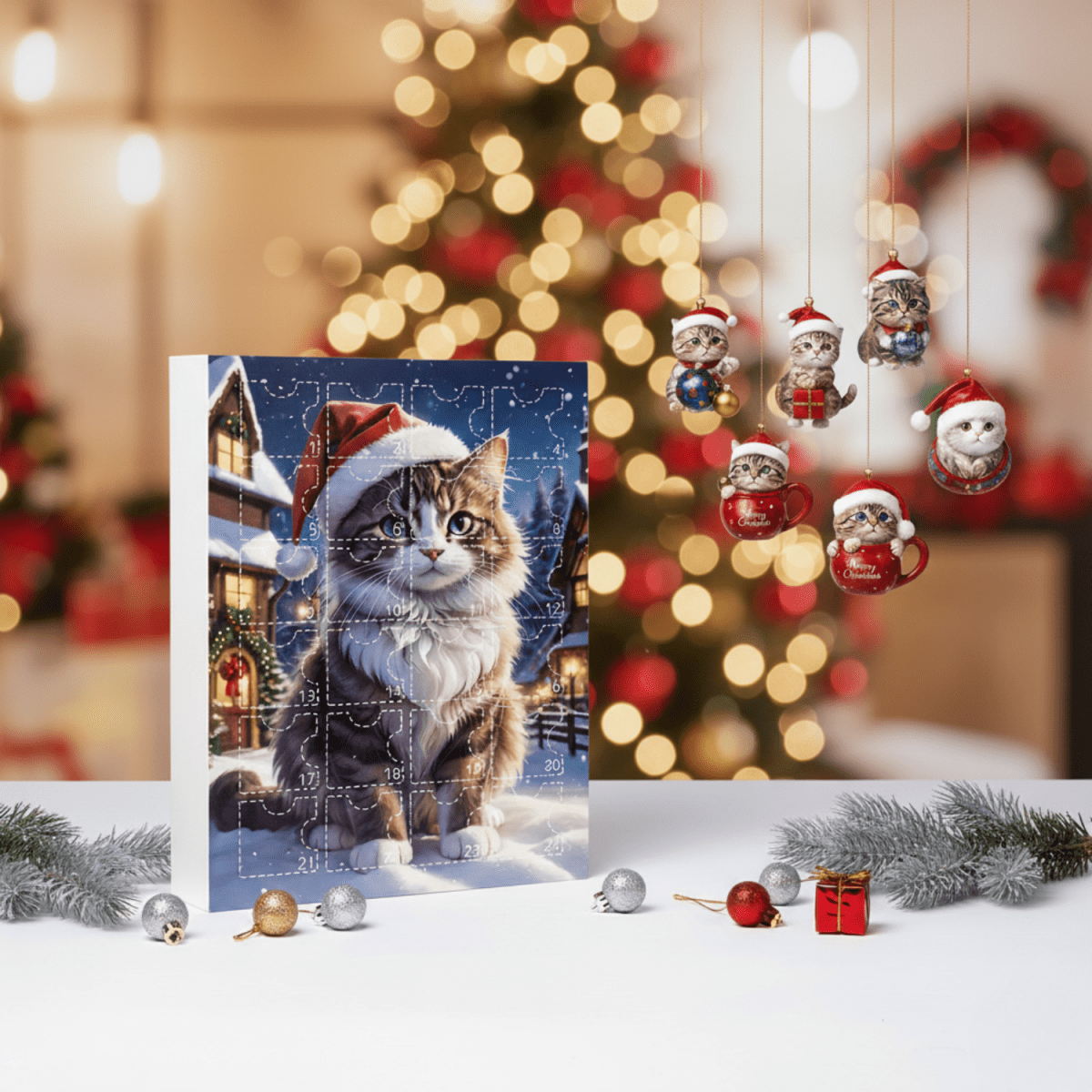 PURRFECTJOY Vintage Cat Advent Calendar