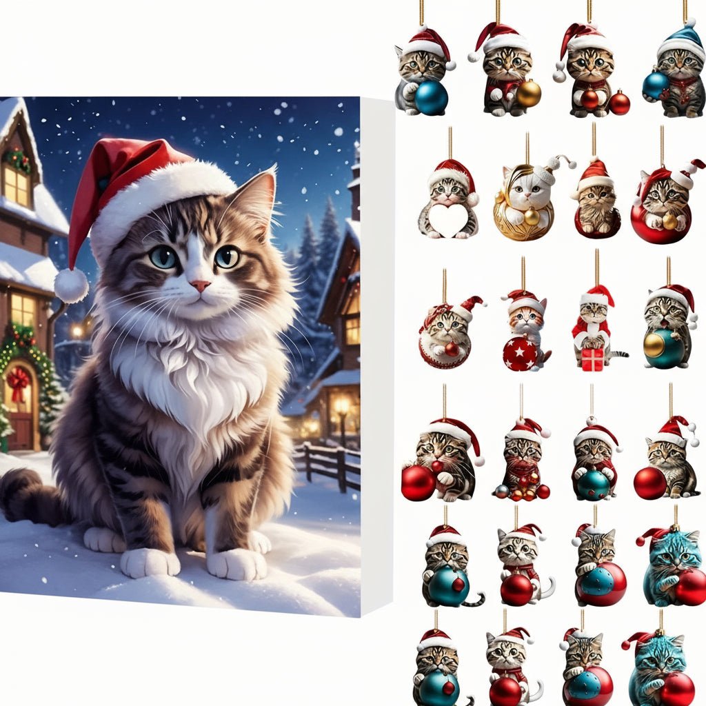 PURRFECTJOY Vintage Cat Advent Calendar