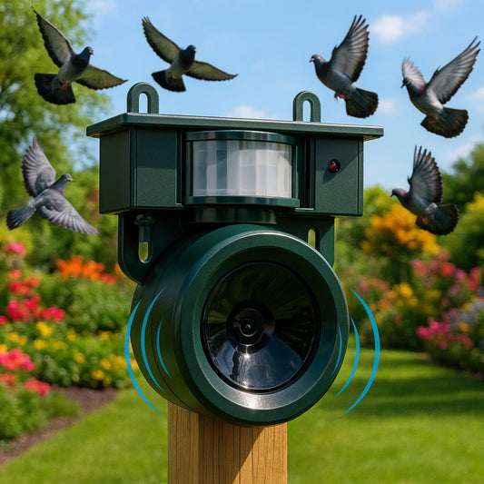 Solar Bird Deterrent, Predator Call Sensor