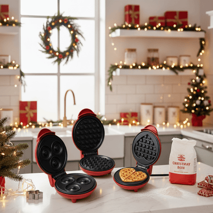 PORTA PRESS Travel-friendly Mini Waffle and Cookie Iron