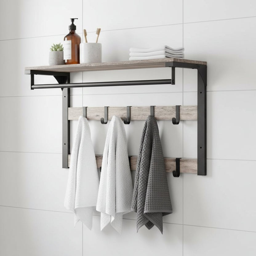 HOOKWELL 3-in-1 Wall Coat Rack