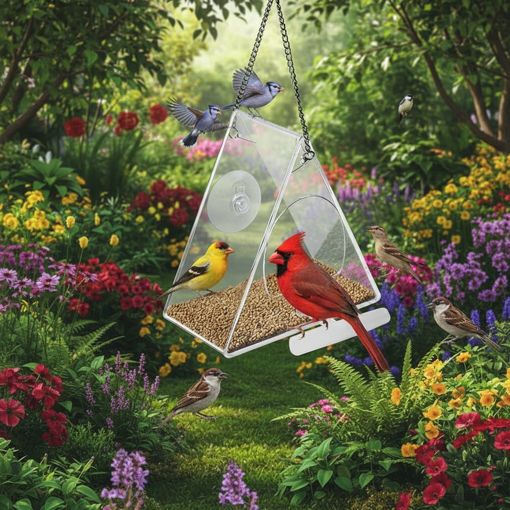 TRIFEED Acrylic Bird Feeder