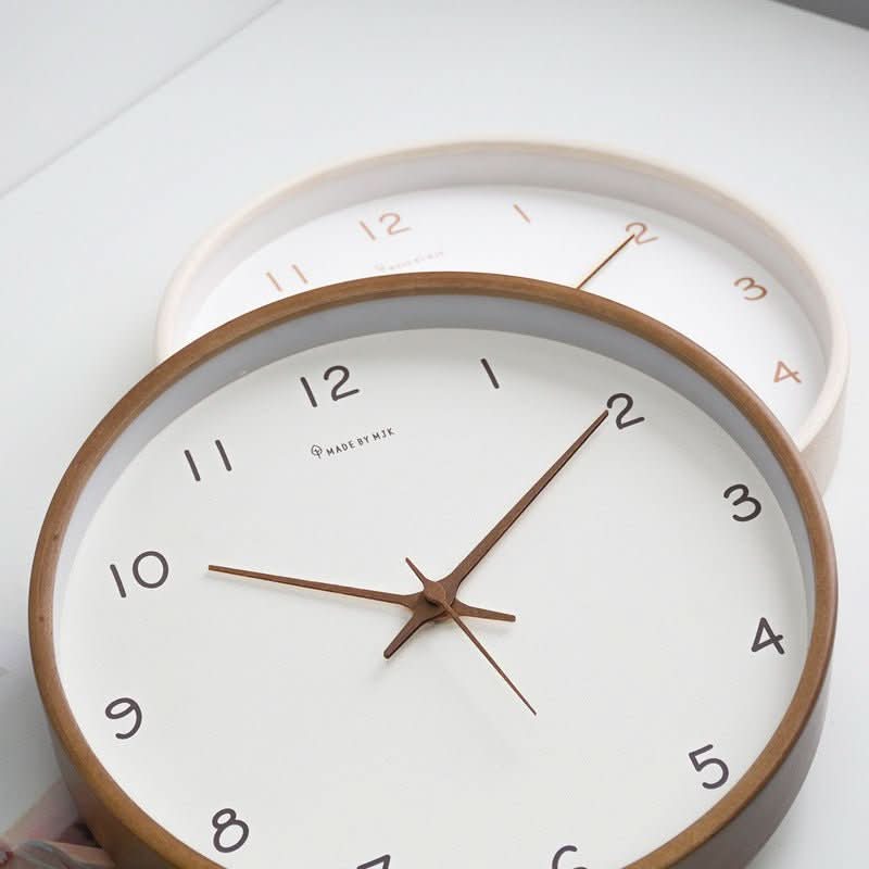 TIMEHAVEN Quiet Wooden Wall Clock