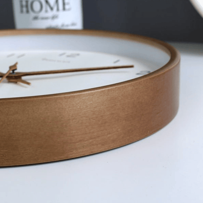 TIMEHAVEN Quiet Wooden Wall Clock