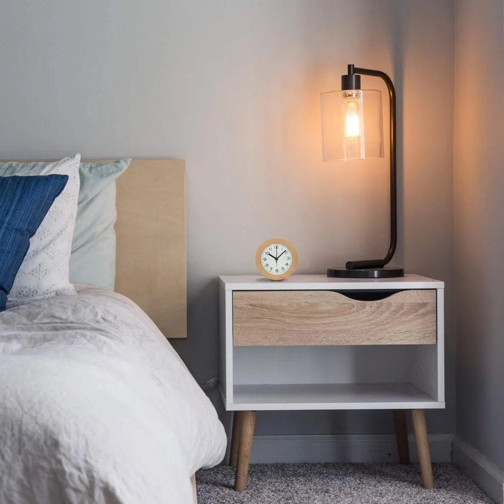 QUIETWOOD Silent Wooden Alarm Clock