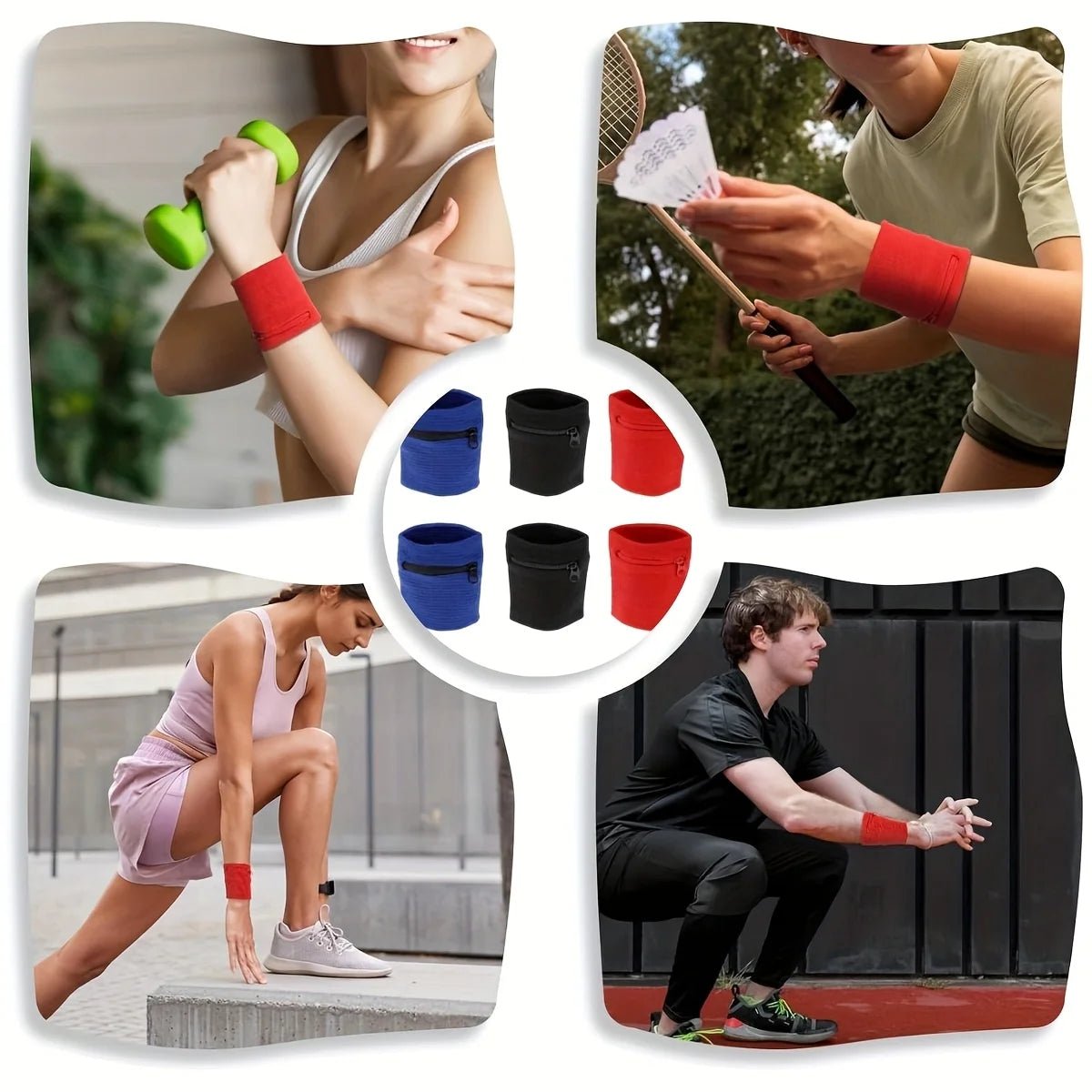 FITZIP Zipper Wristbands